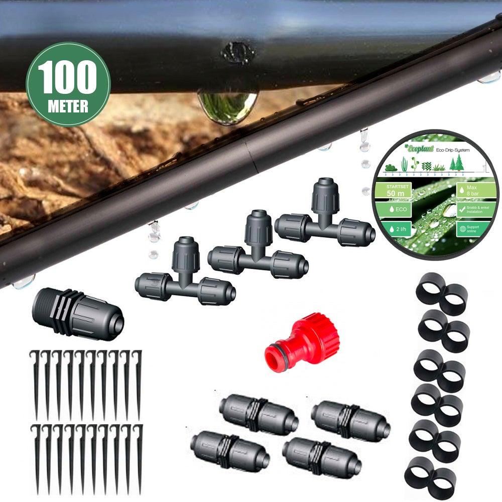 Ecoplant-Startpaket droppslang - 100 meter - Hård slang - Svedberga Plantskola AB - Köp växter Online med hemleverans.